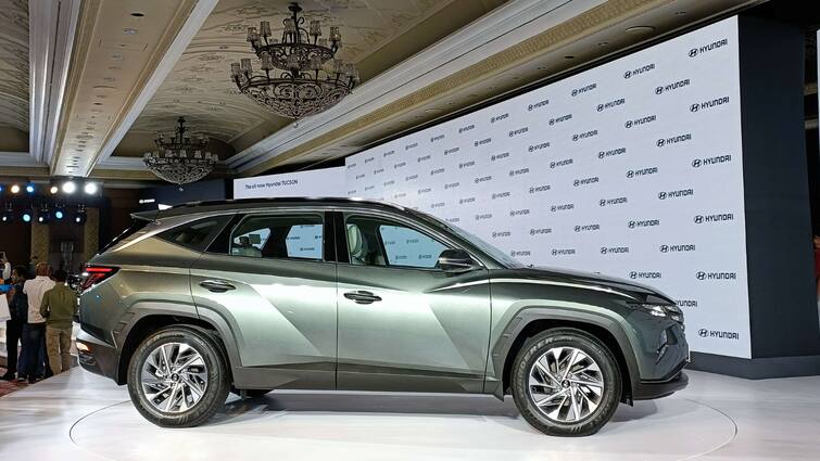 2022 Hyundai Tucson SUV unveiled in India Know the features 2022 Hyundai Tucson SUV: হুন্ডাইয়ের নতুন ফ্ল্যাগশিপ এসইউভি Tucson আসছে ভারতে, থাকবে 'লংগেস্ট হুইলবেস' ফিচার