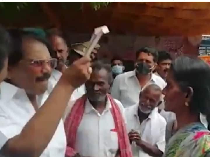 TN BJP Chief Annamalai Shares Video Of Minister KKSSR Ramachandran Hitting A Woman, Demands His Resignation TN BJP Chief Annamalai Shares Video Of Minister KKSSR Ramachandran Hitting A Woman, Demands His Resignation
