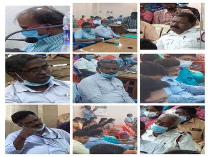 Deep sleep in ministerial consultation meeting Officers are tired சிவகங்கை: அமைச்சர் எ.வ. வேலு ஆலோசனைக் கூட்டத்தில் குறட்டை விட்டு தூங்கிய அதிகாரிகள் - வைரலாகும் புகைப்படம்