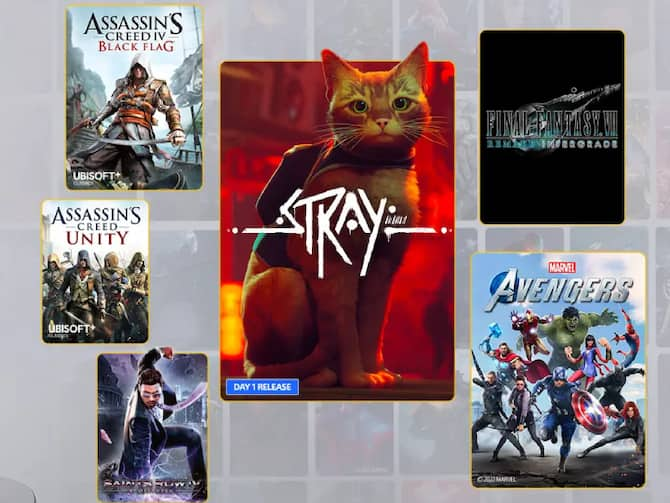 PS Plus July Free Games Stray Day 1 Release Date Details Assassins Creed  Final Fantasy 7 Marvels Avengers Full List Lineup Sony