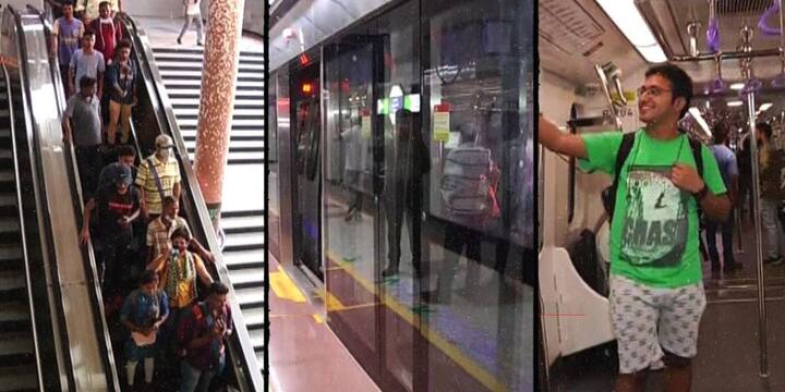 শিয়ালদা মেট্রো স্টেশন থেকে শুরু হল যাত্রী পরিষেবা। সকাল ৬টা বেজে ৫৫ মিনিটে ছাড়ল মেট্রোর প্রথম ট্রেন।