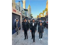 The gray man photos: மகன்களுடன் நடிகர் தனுஷ்.. மாஸ் போட்டோஸ் !