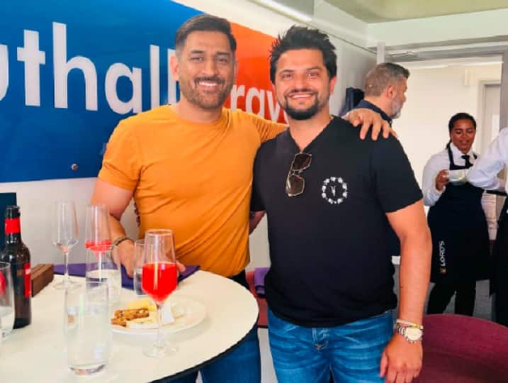 Super reunion at the home of cricket: Raina shares picture with Dhoni at Lords இங்கிலாந்தில் சூப்பர் ரீயூனியன்: வைரலாகும் தோனி, ரெய்னா ஃபோட்டோ