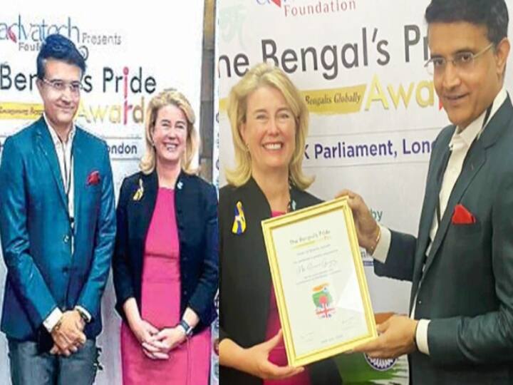 BCCI President Sourav Ganguly Felicitated By British Parliament Know In Detail British Parliament Felicitates Ganguly :  பிரின்ஸ் ஆப் கல்கத்தாவிற்கு விருது...! கங்குலியை கவுரவப்படுத்திய இங்கிலாந்து..!