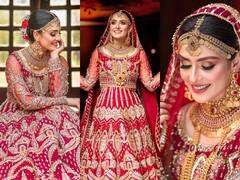 Ayeza Khan Pics: दुल्हन बनीं पाकिस्तानी एक्ट्रेस आएज़ा खान, खूबसूरती देख फैंस हो गए दीवाने