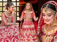 Ayeza Khan Pics: दुल्हन बनीं पाकिस्तानी एक्ट्रेस आएज़ा खान, खूबसूरती देख फैंस हो गए दीवाने