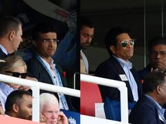 In Pics : भारत विरुद्ध इंग्लंड सामन्यात भारताची दिग्गज जोडी सचिन-सौरवही मैदानात, प्रेक्षक म्हणून घेतला सामन्याचा आनंद