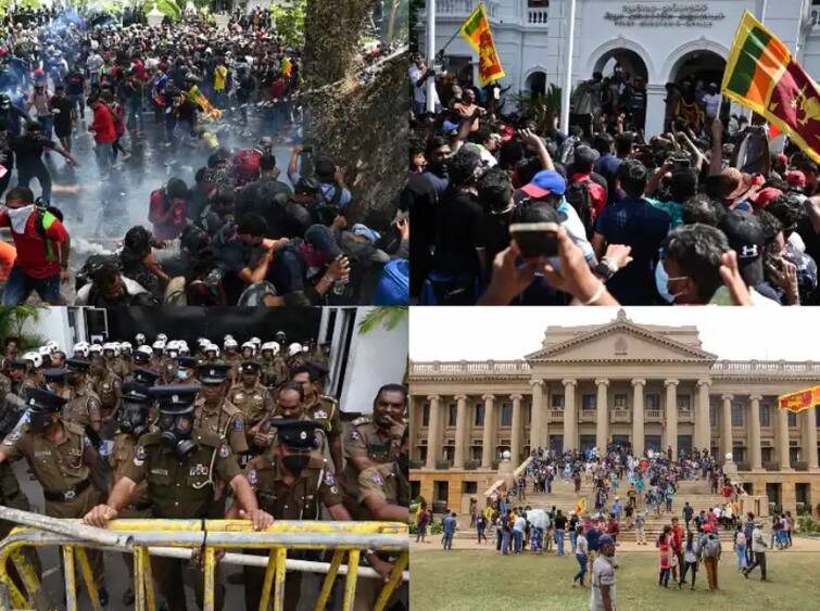 sri lanka protest 84 people injured in yesterday protest marathi news updates Sri Lanka Crisis : श्रीलंकेतील आर्थिक परिस्थिती आणखी चिघळली, आंदोलनात 84 जण जखमी