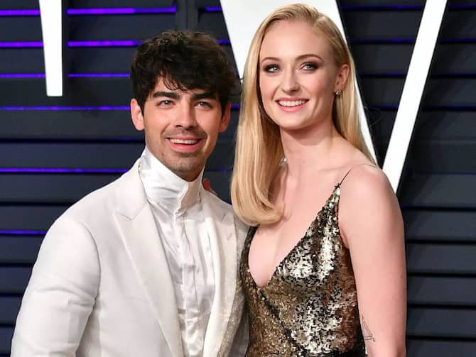 Joe Jonas and Sophie Turner in Louis Vuitton at the 2022 Met Gala