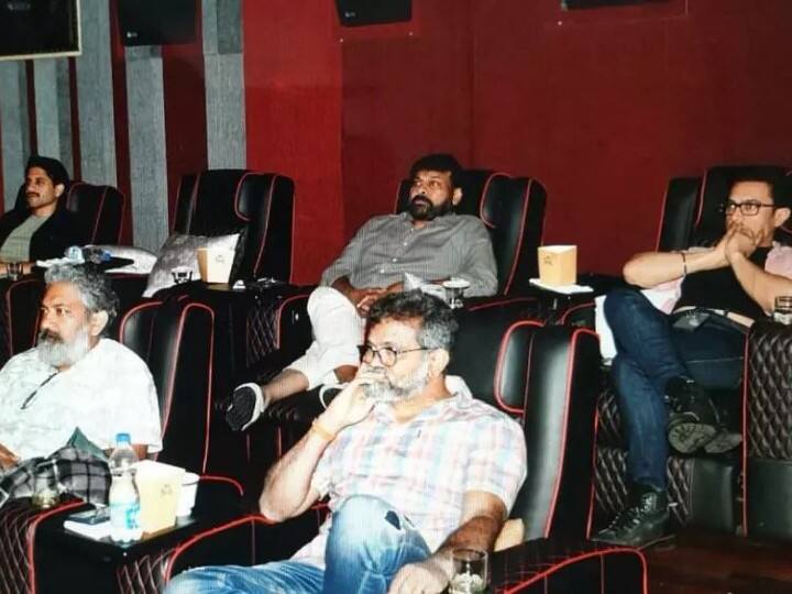 Aamir Khan Treats Chiranjeevi, SS Rajamouli And Others To Special Screening Of 'Laal Singh Chaddha' Aamir Khan Treats Chiranjeevi, SS Rajamouli And Others To Special Screening Of 'Laal Singh Chaddha'