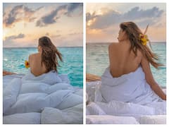 Mouni Roy Photos: समुद्र किनारे चादर से लिपटी दिखीं मौनी रॉय, फोटो देख फैंस बोले 'वॉव'