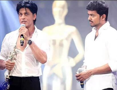 Vijay to do cameo in Bollywood superstar sharukh khans Jawan movie Vijay in Jawan: நட்புக்காக.... ஷாருக்கான் படத்தில் கேமியோ ரோலில் நடிக்கும் விஜய்! சென்னையில் செட்?