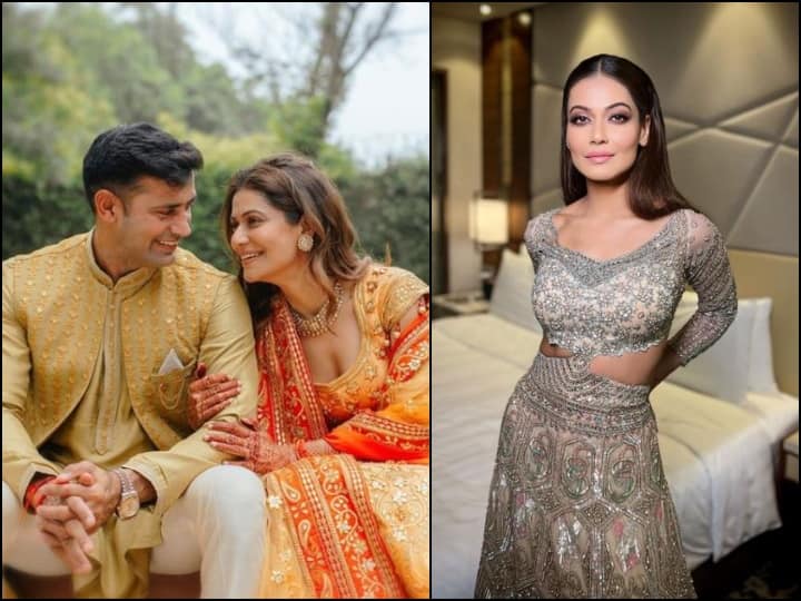 Payal Rohatgi Sangram Singh Wedding Reception In Delhi Payal Rohatgi Reception: पायल रोहतगी-संग्राम सिंह के रिसेप्शन की तस्वीरें आईं सामने, सिल्वर गाउन में कमाल की लग रहीं एक्ट्रेस