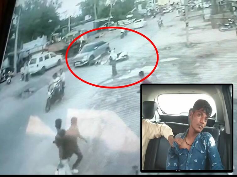 Adilabad utnoor car rash driving dashed two bikes three injured dnn Adilabad News :  ఉట్నూర్ లో కారు బీభత్సం, గంజాయి మత్తులో డ్రైవర్!