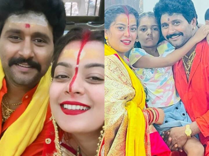 Yash Kumar-Nidhi Jha Photos: भोजपुरी एक्ट्रेस निधि झा (Nidhi jha) एक्टर यश कुमार (Yash Kumar) के साथ कुछ महीनों पहले ही शादी के बंधन में बंधी है. हाल ही में दोनों की सोशल मीडिया पर कुछ तस्वीरें सामने आई, जिसमें वो सावन की पूजा करते हुए नजर आ रहे हैं. वहीं तस्वीरों में उनके साथ एक्ट्रेस अंजना सिंह (Anjana Singh) की बेटी अदिति सिंह भी नजर आ रही है. नीचे देखिए ये तस्वीरें......