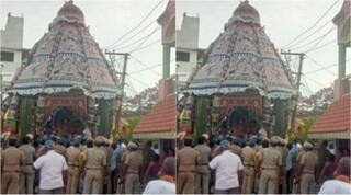 திருச்சி: 31 ஆண்டுகளுக்கு பிறகு நடந்த கோவில் திருவிழா... நடுவழியில் தேர்  நிறுத்தப்பட்டதால் பெரும் பரபரப்பு