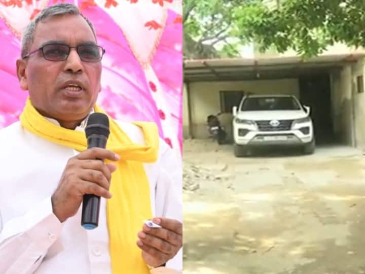 Om Prakash Rajbhar advice to Samajwadi Party Chief Akhilesh Yadav for AC house know disclosure on Fortuner Car in Office अखिलेश यादव को AC वाली नसीहत देकर घिरे ओम प्रकाश राजभर, अब Fortuner गाड़ी को लेकर हुआ बड़ा खुलासा