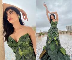 Adah Sharma : हिरव्या, हिरव्या रंगाची... अभिनेत्री अदा शर्माचा हटके अंदाज, पानांपासून बनवला ड्रेस