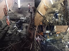 In Photos: सागर में गिरा निर्माणाधीन भवन का स्लैब, एक मजदूर की दबकर मौत, सामने आईं तस्वीरें