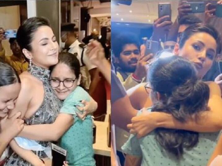 Watch: Fan breaks down, refuses to leave Shehnaaz Gill at an event - here's what happened next கட்டியணைத்து பிடித்துக்கொண்ட ரசிகர்: நெகிழ வைத்த சல்மான் பட நாயகி!