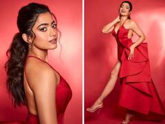 Rashmika Mandanna Pics: रेड ड्रेस में रश्मिका मंदाना ने लगाई आग, इंटरनेट पर छाईं खूबसूरत तस्वीरें