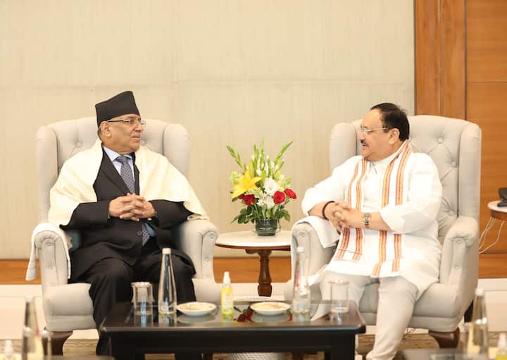 'Know BJP' Campaign | Former Nepali PM Prachanda Meets With Nadda, Enhancing Ties Between Nations Discussed