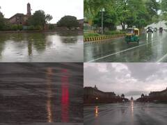 Delhi Rain: दिल्ली-एनसीआर में झमाझम बारिश, मौसम हुआ सुहाना, देखें तस्वीरें