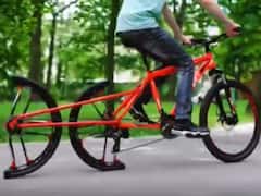 Watch: क्या आपने देखी है आधे पहिये वाली साइकिल? इंजीनियर ने कर डाला अजीबोगरीब क्रिएशन