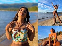 Actress Sakshi Agarwal: ஒரு கண் ஜாடை செய்தாலே.....நடிகை சாக்‌ஷி அகர்வால் பீச் ஃபோட்டோஸ் !