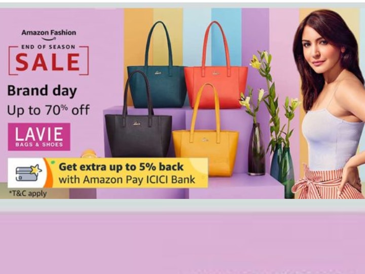 Buy Lavie Dazzle Zipper Closure PU Synthetic Womens Casual Satchel Handbag  (Pink,Medium) at Amazon.in