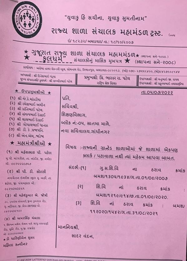 Gujarat Education News: ગુજરાતની શાળાઓમાં ક્લાર્ક તથા પટાવાળાની અછત, 13 વર્ષથી નથી કરવામાં આવી ભરતી, જાણો વિગત
