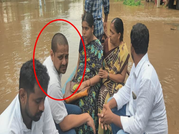 West Godavari palakollu floods effect producer bunny vasu boat met accident Bunny Vasu : వరద సహాయ చర్యల్లో  సినీ నిర్మాత బన్నీ వాసుకు తృటిలో తప్పిన ప్రమాదం