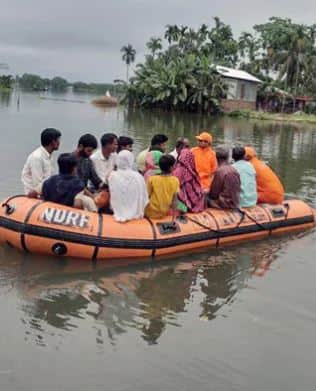 आसाममधील पूर ही 'गंभीर नैसर्गिक आपत्ती' म्हणून घोषीत