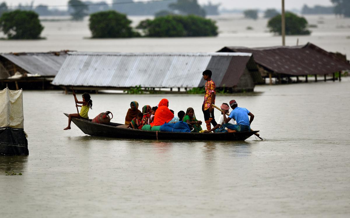 Assam Flood : आसाममधील पूर ही 'गंभीर नैसर्गिक आपत्ती' म्हणून घोषीत, केंद्र सरकार करणार बाधितांचे पुनर्वसन 