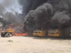 Kallakurichi Violence Photos: கலவரமாக மாறிய மக்கள் போராட்டம்.. கள்ளக்குறிச்சியில் பதட்டம்!