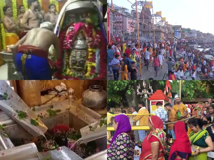 आज सावन के पावन महीने का पहला सोमवार है. देश भर के मंदिरों में भक्तों का तांता लगा हुआ है. भक्त सावन के पहले सोमवार को भगवान शिव के दर्शन करने और जल चढ़ाने के लिए मंदिर जा रहे हैं.