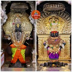 PHOTO : आज प्रक्षाळ पूजेनिमित्त विठ्ठल रुक्मिणीचे  पाहा मनमोहक रुप