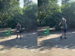 Modi Effect? Tejashwi Yadav Plays Cricket At Patna Residence, Video Goes Viral