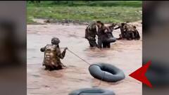 Viral Video: सैलाब के बीच फंसा युवक और फिर मसीहा बनकर पहुंचे सेना के जवान