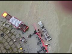 Madhya Pradesh Bus Accident in Pics : इंदौर से पुणे जा रही बस खरगोन में नर्मदा में गिरी, सभी 13 सवारों की मौत, देंखें तस्वीरें