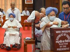 Presidential Election: पूर्व पीएम मनमोहन सिंह ने राष्ट्रपति चुनाव में डाला वोट, व्हीलचेयर पर आए नजर