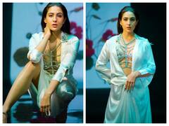Sara Ali Khan Pics: शिमरी व्हाइट आउटफिट में सारा अली खान ने दिया स्टनिंग पोज़, ग्लैमरस लुक उड़ा देंगे आपके होश