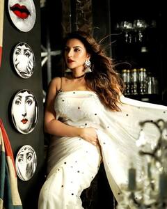 Shama Sikander ਨੇ ਸਾੜ੍ਹੀ ਪਾ ਕੇ ਖੂਬਸੂਰਤੀ ਦਾ ਦਿਖਾਇਆ ਜਾਦੂ, ਵੇਖੋ ਤਸਵੀਰਾਂ