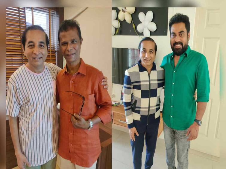 Producer Director Mahesh Tilekar met with veteran Malayalam actors Mahesh Tilekar : साऊथच्या अभिनेत्रीला दिला मराठी चित्रपटात ब्रेक, आता महेश टिळेकर यांनी घेतली दिग्गज मल्याळम कलाकारांशी भेट!