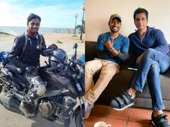 Gorakhpur News: बुलेट से रिकॉर्ड 63 घंटे में तय किया कश्मीर-कन्याकुमारी का सफर, सोनू सूद ने की मुलाकात