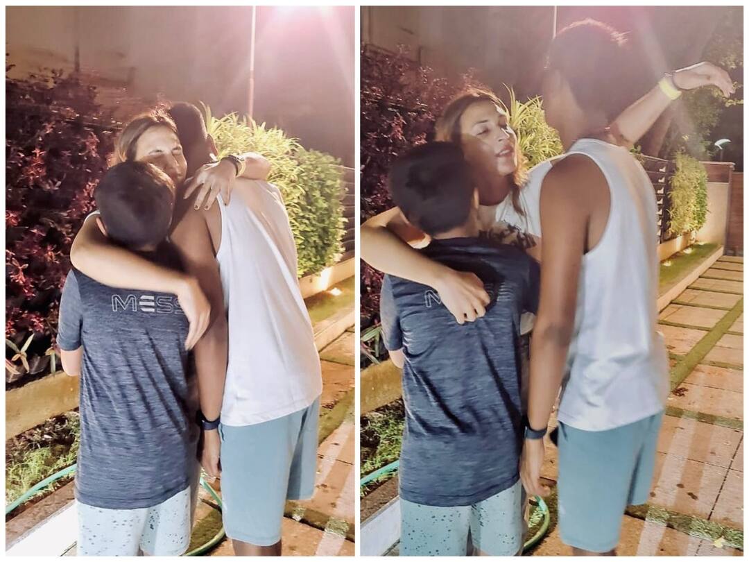 ‛வாங்க என் செல்லங்களா...’ அப்பா உடன் அமெரிக்கா சென்று திரும்பிய மகன்களை வரவேற்ற ஐஸ்வர்யா!