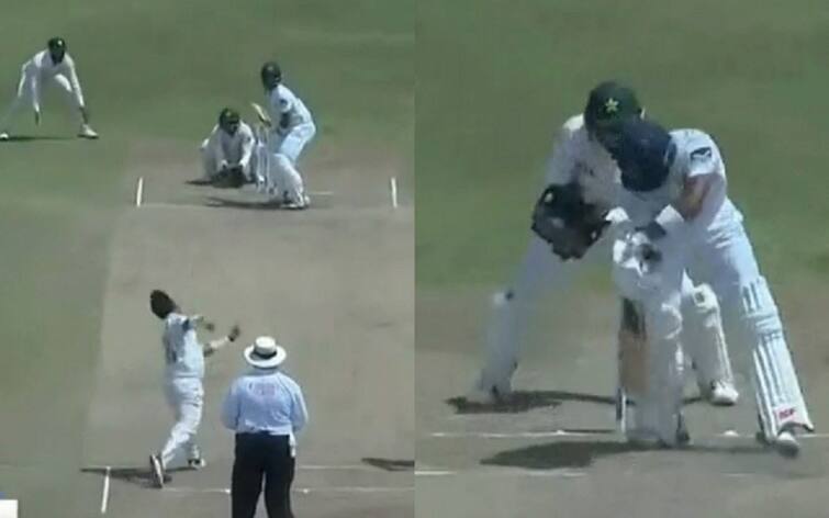 Video: Yasir Shah of Pakistan bowls 'Ball of the century', Sri Lankan batsman stunned; Being compared to Shane Warne Video: પાકિસ્તાનના યાસિર શાહે ફેંક્યો 'બોલ ઓફ ધ સેન્ચુરી', શ્રીલંકાનો બેટ્સમેન પણ ચકરાઈ ગયો; શેન વોર્ન સાથે થઈ રહી છે સરખામણી