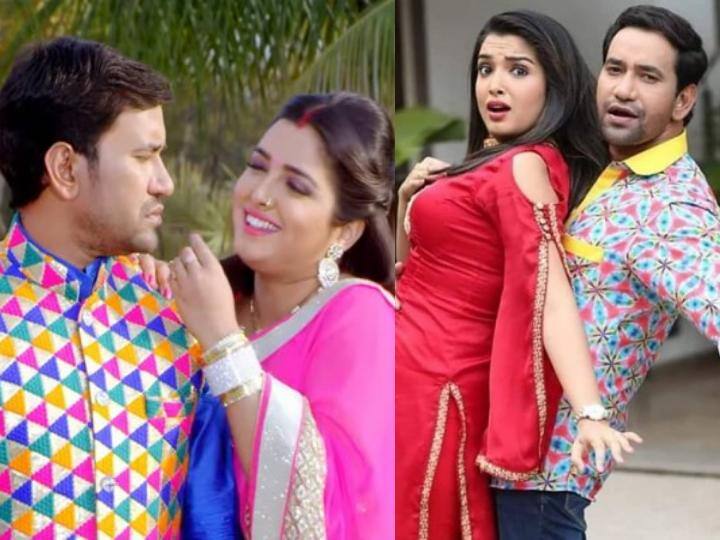 Samaan Chunmuniya bhojpuri hit song nirahua and aamrapali dubey cute chemistry Bhojpuri Song: Aamrapali Dubey की क्यूट स्माइल को निहारते रह गए Nirahua, देखें रोमांटिक वीडियो