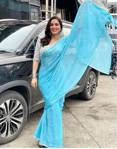 ਸਕਾਈ ਬਲੂ ਸਾੜ੍ਹੀ 'ਚ ਨਜ਼ਰ ਆਈ Shraddha Arya , ਖ਼ੂਬਸੂਰਤ ਸਮਾਈਲ ਨਾਲ ਲੁੱਟ ਲਈ ਮਹਿਫ਼ਲ