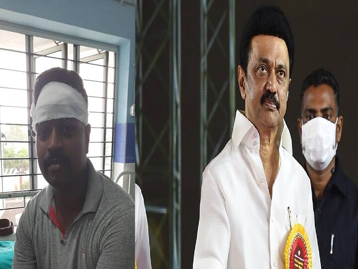 stalin enquires injured cop in kallakurichi violence 'ஹலோ.. சிஎம் வீட்டில் இருந்து பேசுறோம்' காயமடைந்த போலீசாருக்கு போன்போட்ட முதல்வர்! வைரல் ஆடியோ!